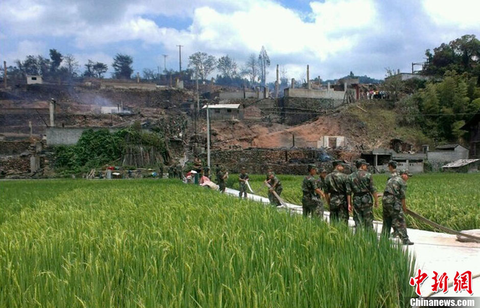 圖為火災(zāi)現(xiàn)場。沫浠 攝 圖片來源：CFP視覺中國