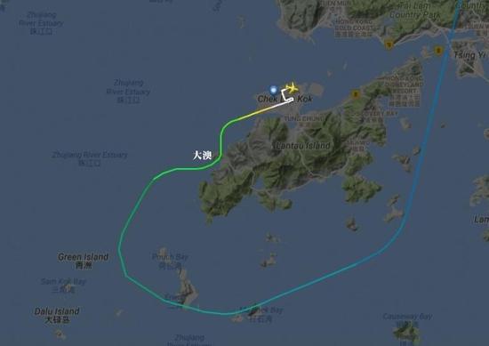 圖片來(lái)自航空網(wǎng)站flightradar24